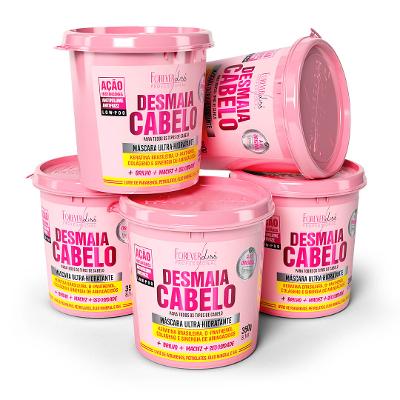 Combo Com 5 Máscaras Desmaia Cabelo Forever Liss 350G