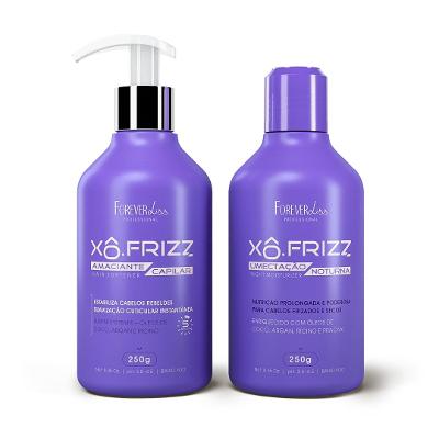 Kit Amaciante Capilar e Umectação Noturna Xô Frizz Forever Liss