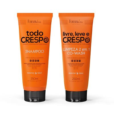 Kit Shampoo + Co-Wash Para Cabelos Crespos Forever Liss