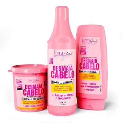 Kit Desmaia Cabelo Com Shampoo, Máscara E Condicionador Forever Liss