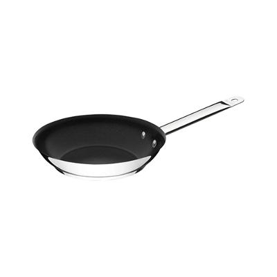 Frigideira Profissional Rasa em Aço Inox com Fundo Triplo  Antiaderente com Cabo 2,9L - Tramontina