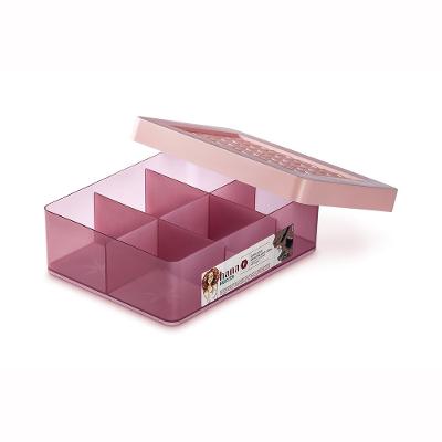 Organizador Pequeno com Divisória para Joias  e Tampa Hana Rosa - Ordene