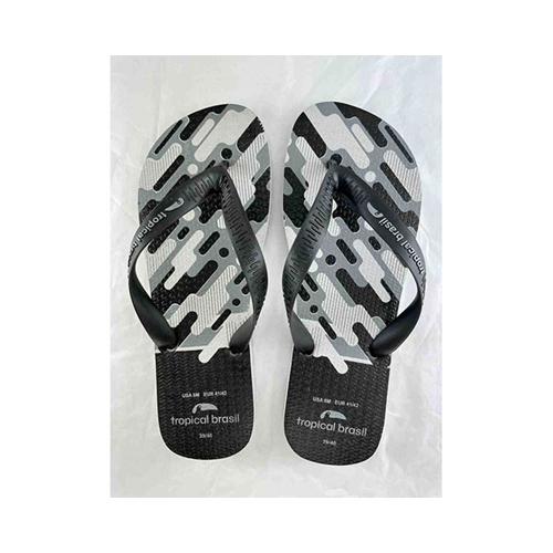 Chinelo Estampado Preto TB6070 - Tropical Brasil