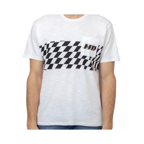 Camiseta Especial Masculina Estampada Branca 6818A - HD