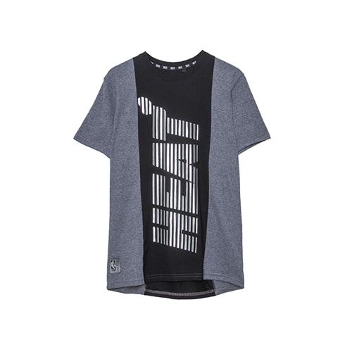 Camiseta Especial Masculina Estampada Miami Heat Grafite Mescla N580A - NBA