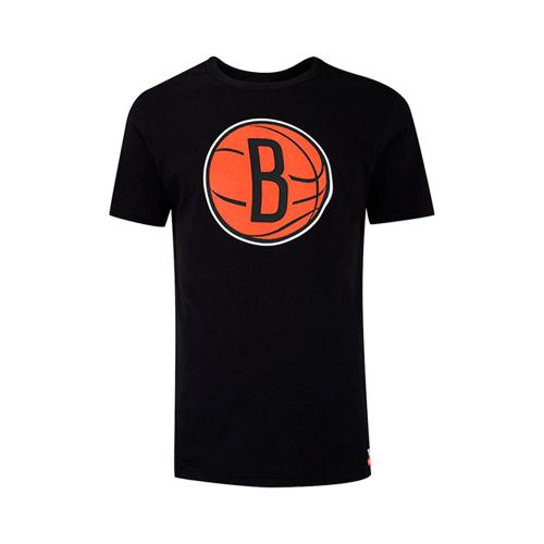 Camiseta Básica Masculina Estampada Brooklyn Nets Preta N548A - NBA
