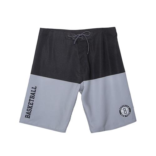 Boardshort Sintético Masculino Sublimado Brooklyn Nets Preto N699A - NBA