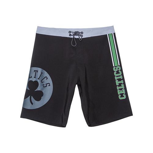 Boardshort Sintético Masculino Estampado Boston Celtics Preto N694A - NBA
