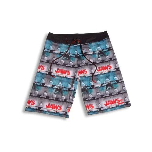 Boardshort Masculino Sublimado Collab Jaws Preta 9732A - HD