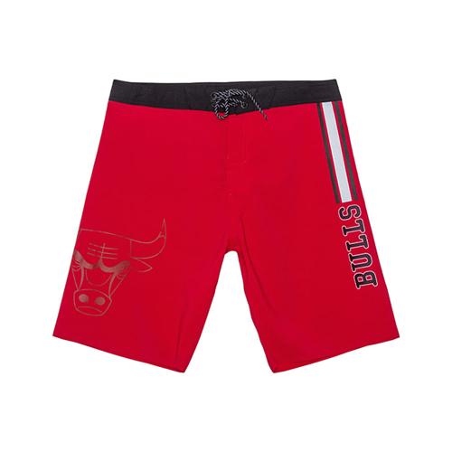 Boardshort Sintético Masculino Estampado Vermelho Chicago Bulls N695A - NBA
