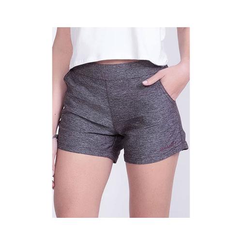 Shorts de Sarja Feminino Walk Cintura Alta Bordô Mescla 5186A - O'Neill
