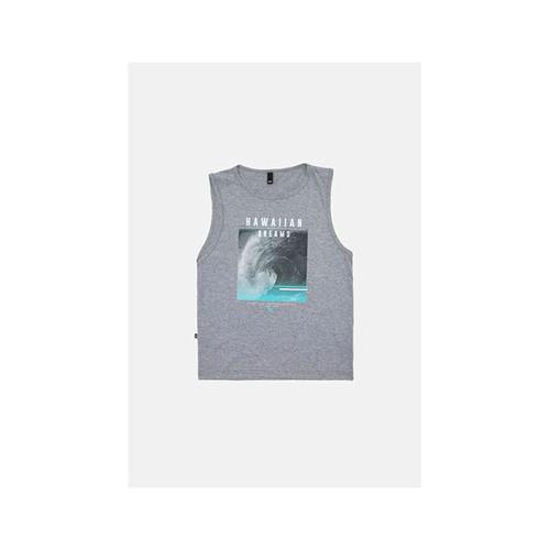 Regata Masculina Estampada Cinza 9691A - HD