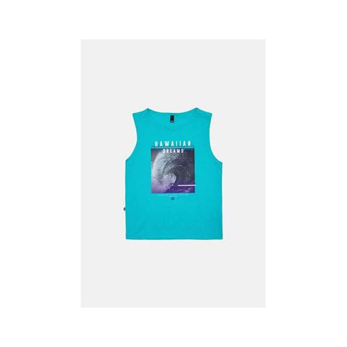 Regata Juvenil Masculina Estampada Azul 9518A - HD