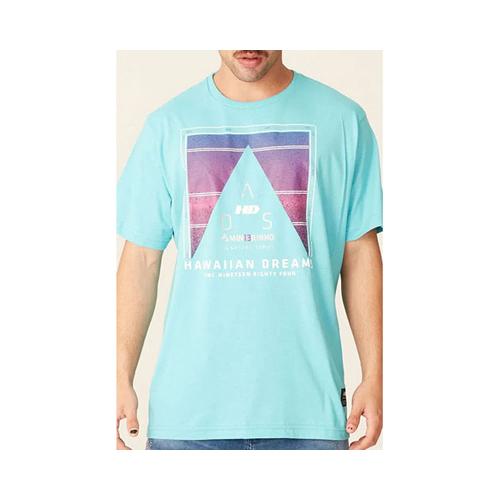 Camiseta Básica Masculina Estampada Collab Mineiro Azul Sky 9683B - HD