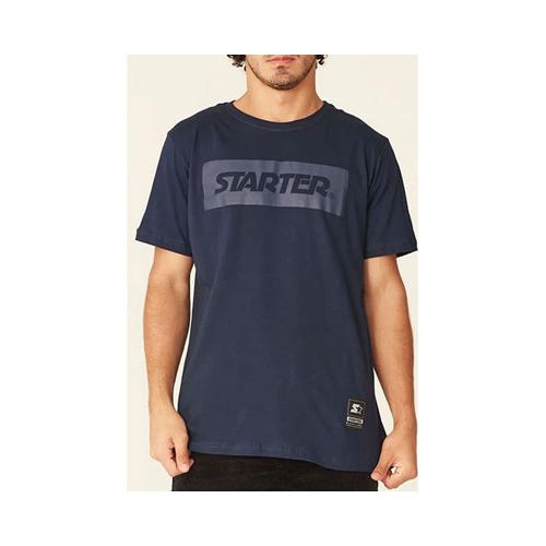 Camiseta Básica Masculina Estampada Preta S477A - Starter