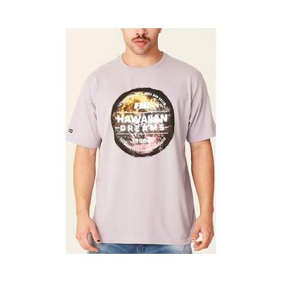 Camiseta Básica Masculina Estampada Lilas 9648A - HD