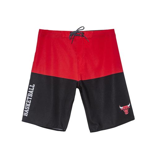 Boardshort Sintético Masculino Sublimado Chicago Bulls Vermelho N697A - NBA