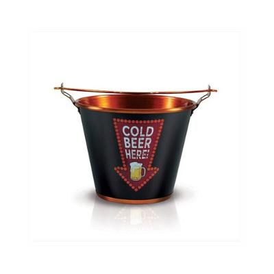 Balde para Cerveja em Alumínio 5L Cold Beer Here - Alumiart Falcão