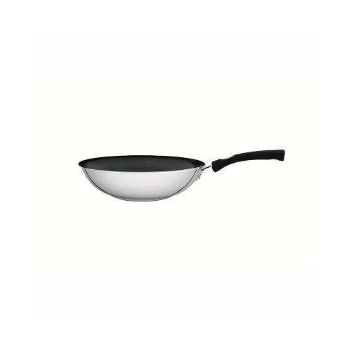Wok Solar Silicone em Inox com Fundo Triplo Antiaderente 28cm - Tramontina