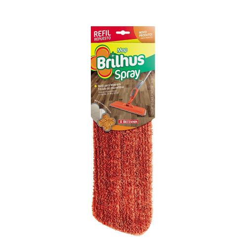 Refil em Tecido para Mop Spray Brilhus Laranja - Bettanin