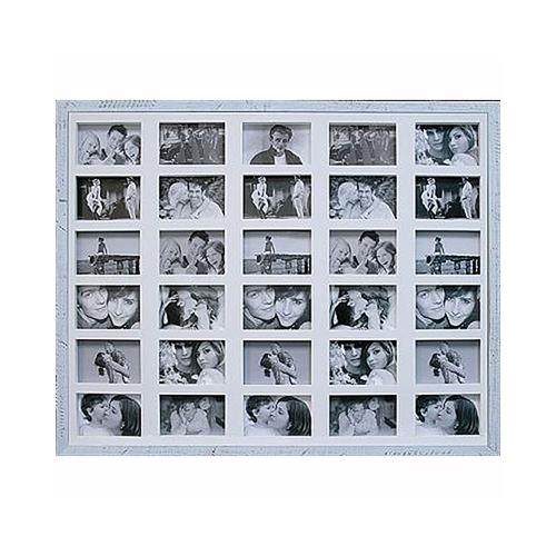 Painel para 30 Fotos Bee Rustic Collection 73x93cm Branco - Kapos