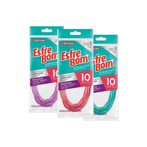 Corda para Varal Revestida EsfreBom Roxo 10m - Bettanin