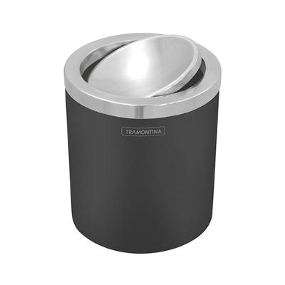 Lixeira c/ Corpo em Polipropileno e Tampa Basculante Inox 5l - Tramontina