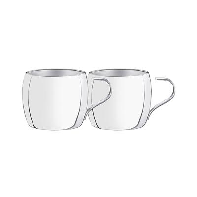 Conjunto de Xícaras para Chá e Capuccino em Aço Inox 2pçs - Tramontina -