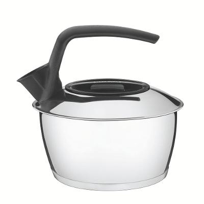 Chaleira em Aço Inox Fundo Triplo com Cabo Chá e Café Preta 1,5L - Tramontina