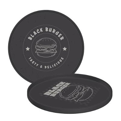 Prato Black Burger em Polipropileno Cinza - Tramontina