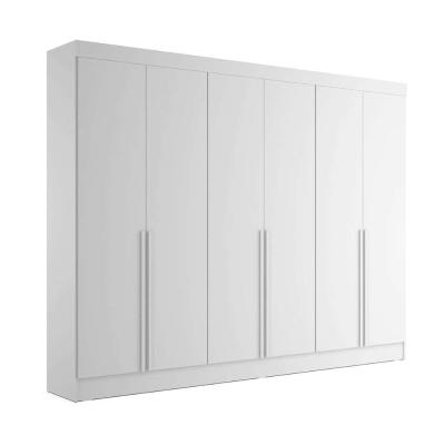 Guarda-Roupa Casal  Ana 6 PT 4 GV Branco 240 cm