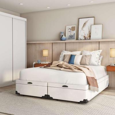 Base para Cama Box Queen Madeleine com Baú (45x158x198) Branca