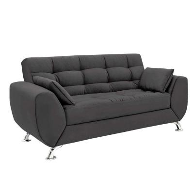 Sofá 2 Lugares Larissa Suede Cinza