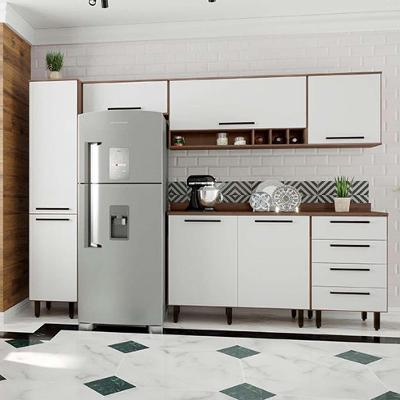 Cozinha Compacta Evolution 7 PT 4 GV Branco e Tannat