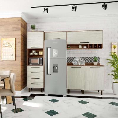 Cozinha Compacta Evolution 5 PT 4 GV Legno e Crema