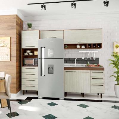 Cozinha Compacta Evolution 5 PT 7 GV Legno e Crema