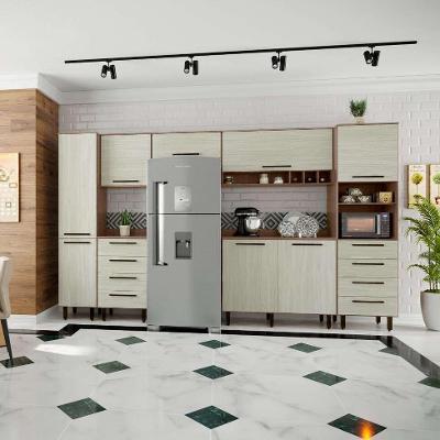 Cozinha Compacta Evolution 8 PT 8 GV Legno e Crema