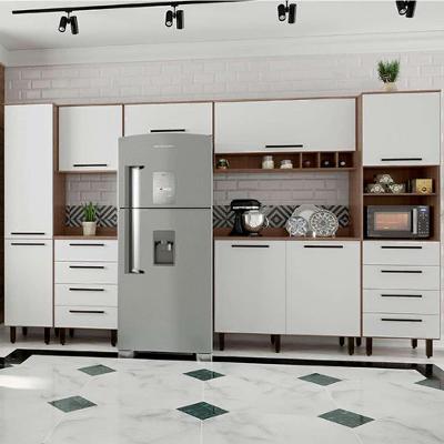 Cozinha Compacta Evolution 8 PT 8 GV Branco e Tannat