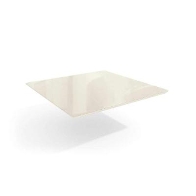 Tampo Quadrado para Mesa de Jantar com Vidro Petúnia Off White 105 cm