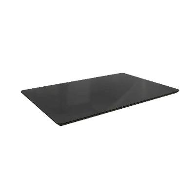 Tampo Retangular para Mesa de Jantar com Vidro Petúnia Preto 120 cm