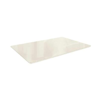 Tampo Retangular para Mesa de Jantar com Vidro Petúnia Off White 120 cm