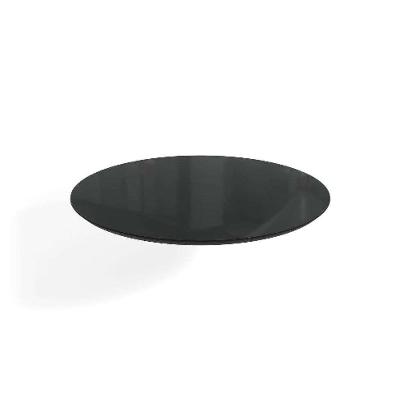 Tampo Redondo para Mesa de Jantar com Vidro Petúnia Preto 105 cm