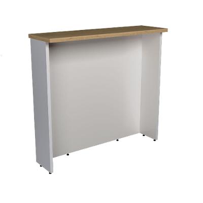 Bancada Ilha Évora Branco Ártico e Carvalho 120 cm