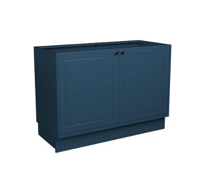 Balcão de Cozinha sem Tampo Évora 2 PT Azul Orion 120 cm