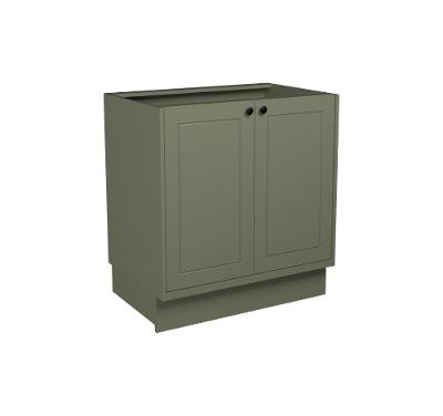 Balcão de Cozinha sem Tampo Évora 2 PT Verde Hill 80 cm