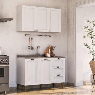 Cozinha Compacta Lavanda 5 PT 3 GV Branca