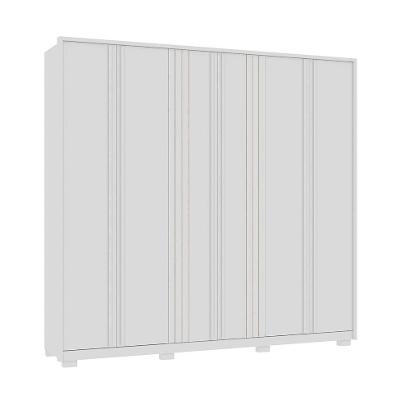 Guarda-Roupa Casal Mozart 6 PT 4 GV Branco
