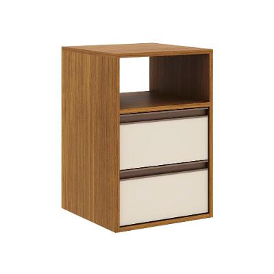 Mesa de Cabeceira Calha 2 GV Freijó e Off White