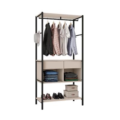 Guarda-Roupa Closet Paris 2 GV Off White e Preto