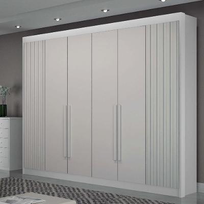 Guarda-Roupa Casal São Carlos 6 PT 6 GV Branco